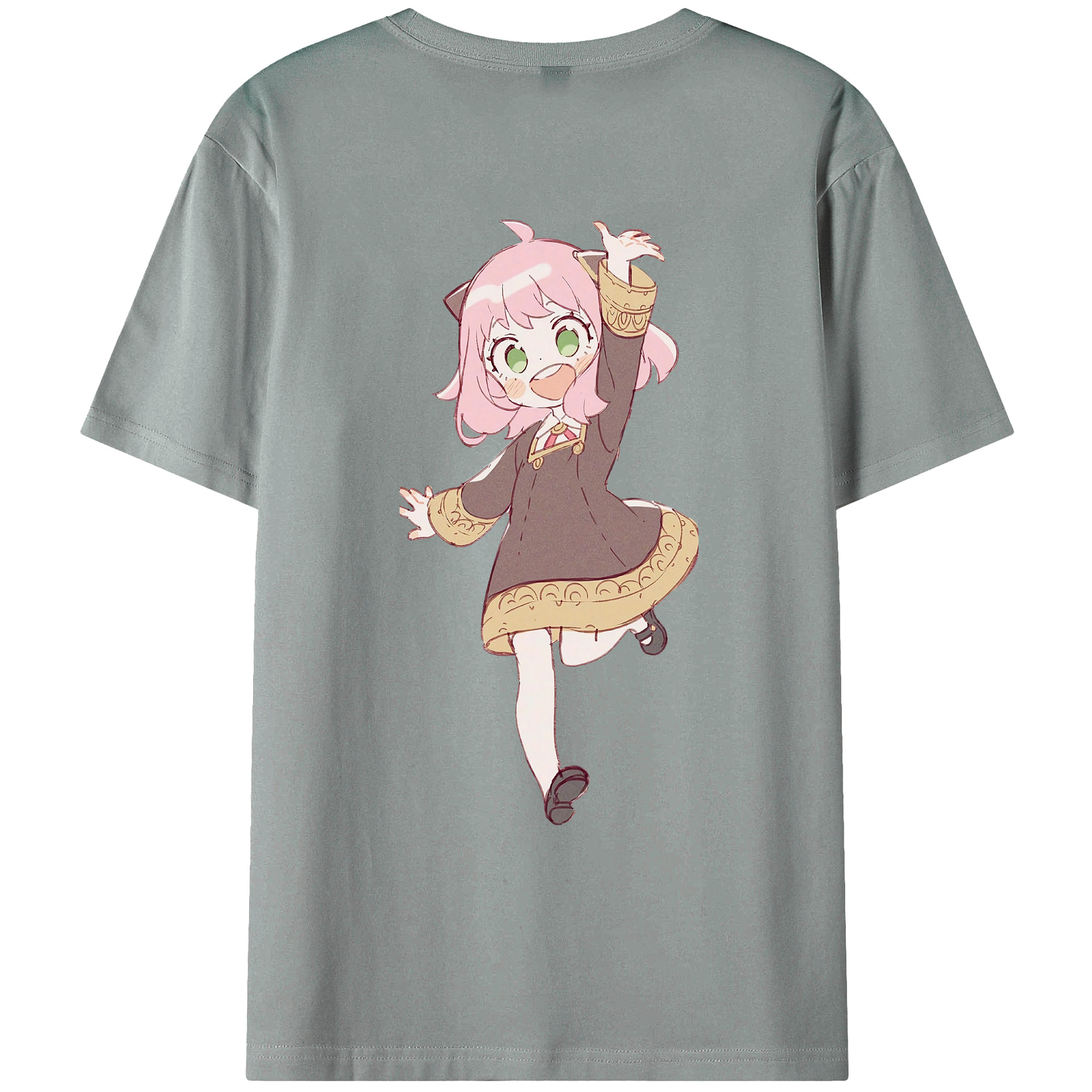 （画像用） SPY×FAMILY间谍家家酒 綿100％ メンズ半袖Tシャツ（バックプリント） 通気性